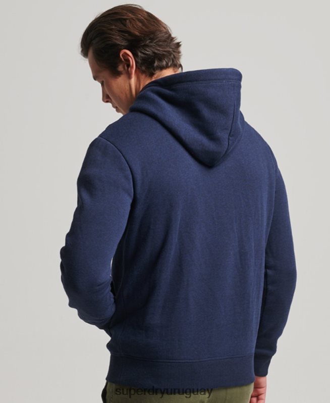 uy Superdry hombres sudadera con logo bordado Armada DT2N8Z838 ropa