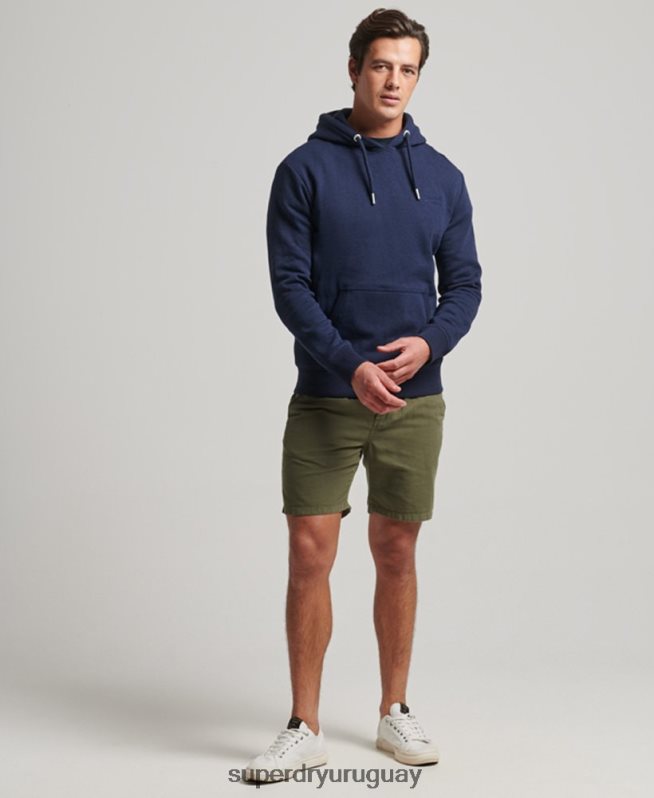 uy Superdry hombres sudadera con logo bordado Armada DT2N8Z838 ropa