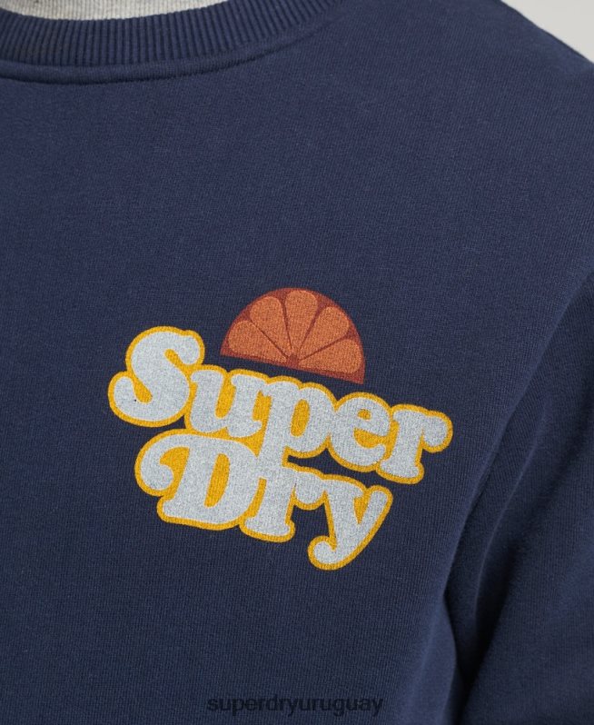 uy Superdry hombres sudadera cooper nostalgia crew Armada DT2N8Z5006 ropa
