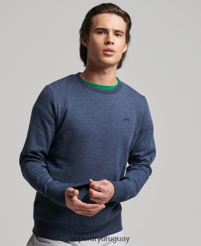 uy Superdry hombres sudadera de algodón orgánico con logo vintage Armada DT2N8Z646 ropa