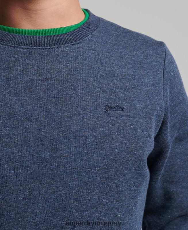 uy Superdry hombres sudadera de algodón orgánico con logo vintage Armada DT2N8Z646 ropa