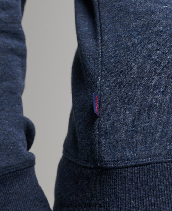 uy Superdry hombres sudadera de algodón orgánico con logo vintage Armada DT2N8Z646 ropa