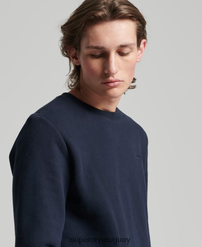 uy Superdry hombres sudadera de algodón orgánico con logo vintage Armada DT2N8Z756 ropa