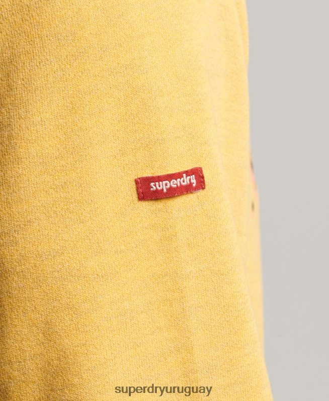 uy Superdry hombres sudadera de recuerdo de la ciudad amarillo DT2N8Z622 ropa