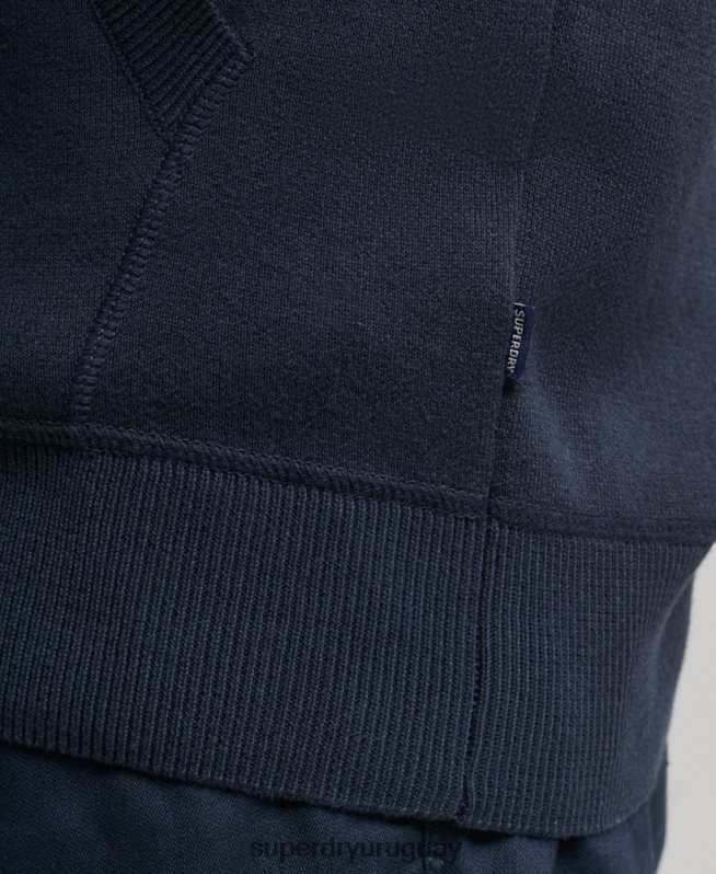 uy Superdry hombres sudadera esencial de algodón orgánico Armada DT2N8Z5050 ropa