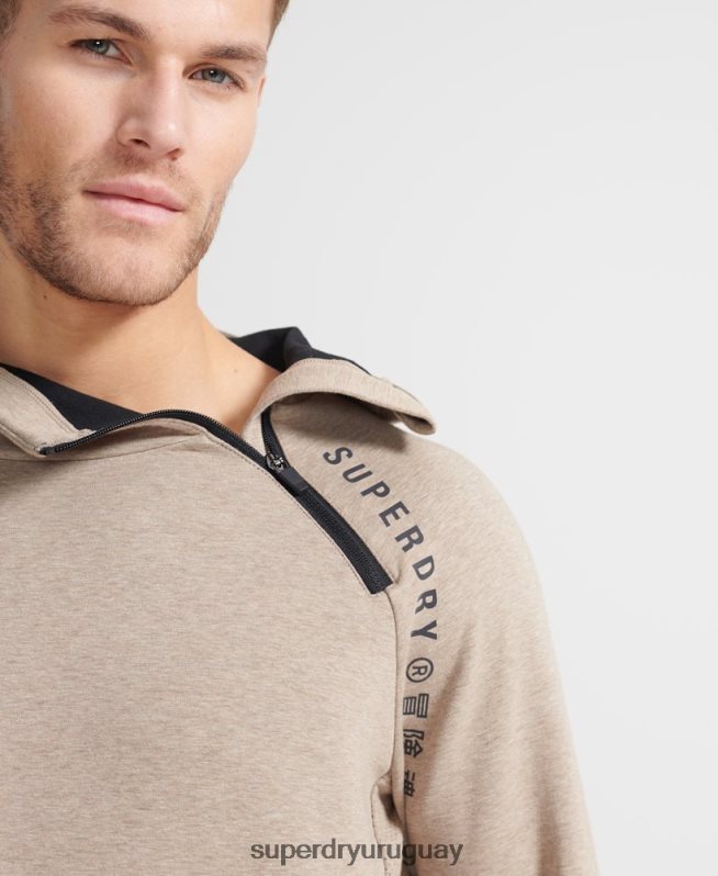uy Superdry hombres sudadera gymtech de entrenamiento gris DT2N8Z897 ropa