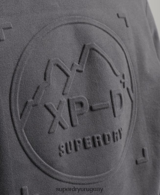 uy Superdry hombres sudadera holgada de expedición gris oscuro DT2N8Z5000 ropa
