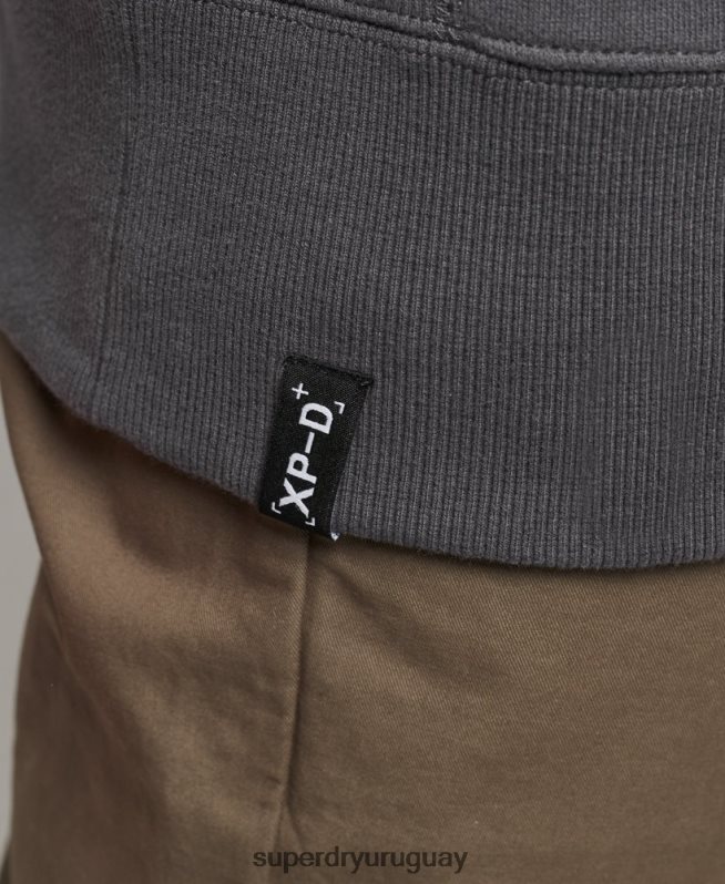 uy Superdry hombres sudadera holgada de expedición gris oscuro DT2N8Z5000 ropa