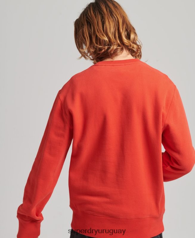 uy Superdry hombres sudadera holgada de expedición rojo DT2N8Z5013 ropa