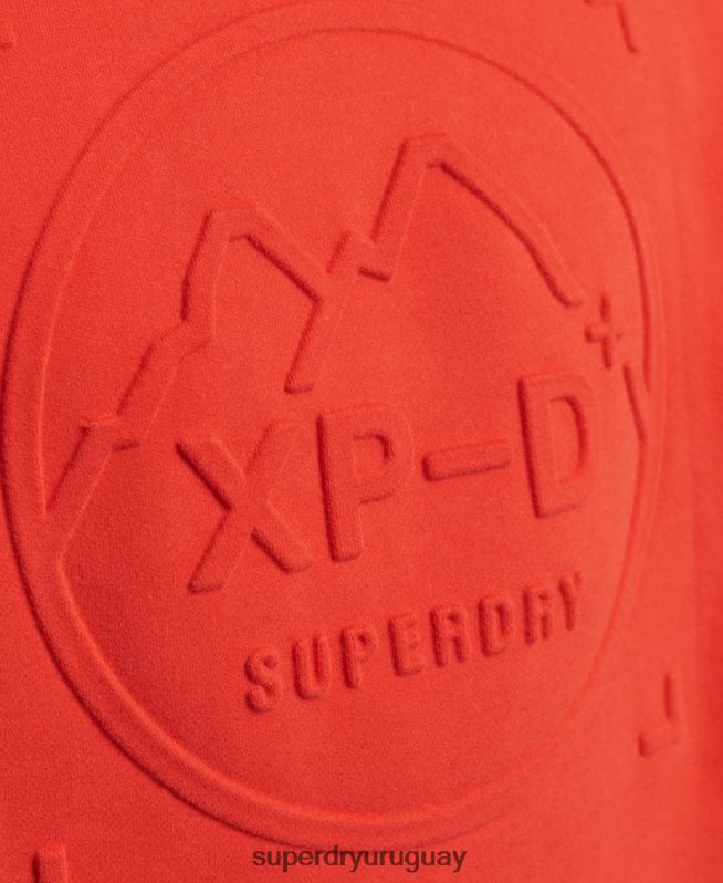 uy Superdry hombres sudadera holgada de expedición rojo DT2N8Z5013 ropa