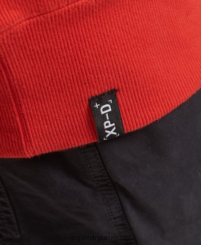 uy Superdry hombres sudadera holgada de expedición rojo DT2N8Z5013 ropa