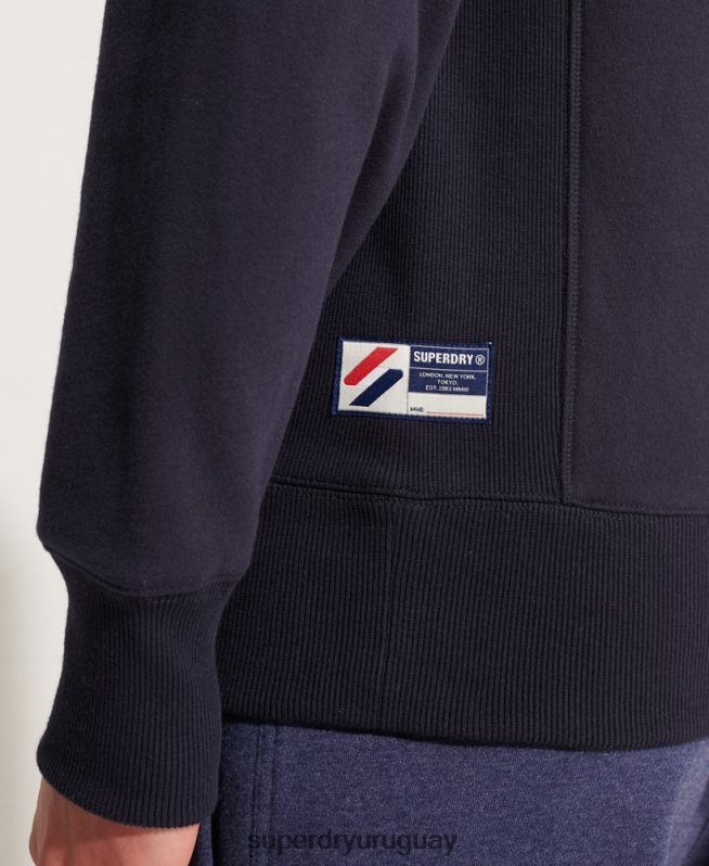 uy Superdry hombres sudadera sportstyle esencial con cuello redondo Armada DT2N8Z5209 ropa