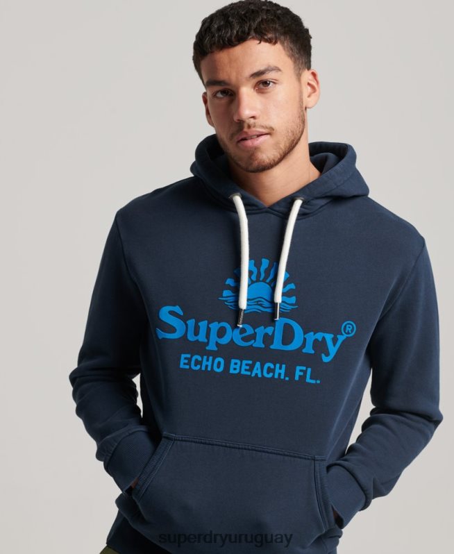 uy Superdry hombres sudadera vintage con capucha neon Armada DT2N8Z598 ropa