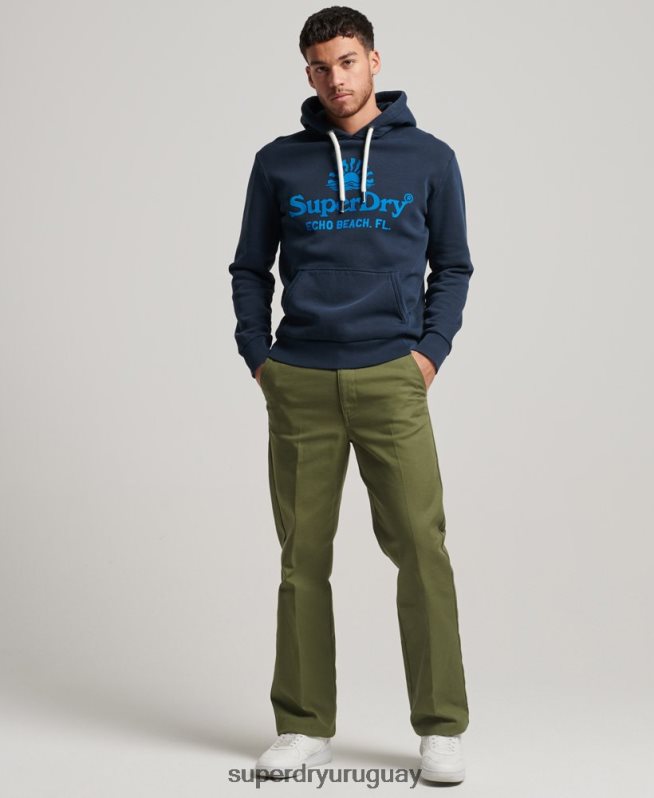 uy Superdry hombres sudadera vintage con capucha neon Armada DT2N8Z598 ropa