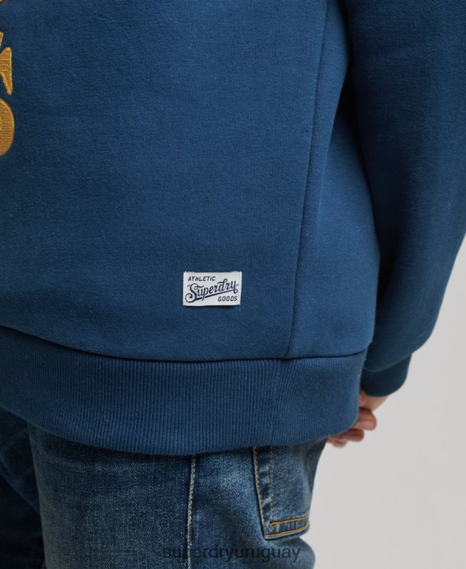 uy Superdry hombres sudadera vintage con cuello redondo Armada DT2N8Z765 ropa