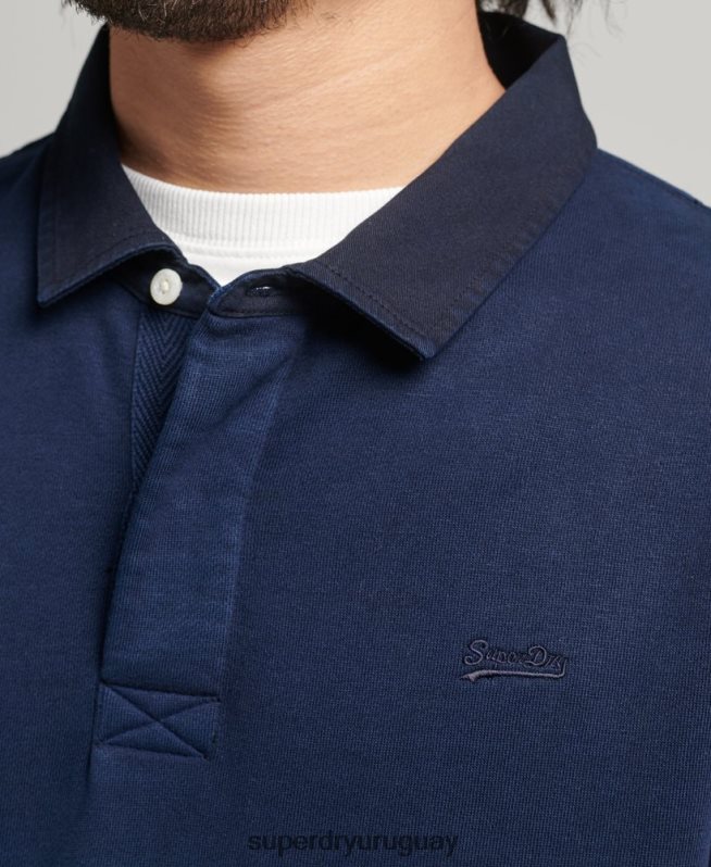 uy Superdry hombres sudadera vintage de rugby Armada DT2N8Z787 ropa