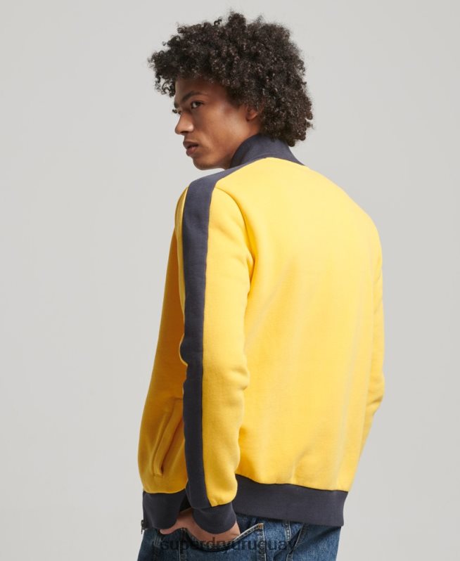 uy Superdry x Ringspun hombres camiseta de fútbol brasil amarillo DT2N8Z507 ropa