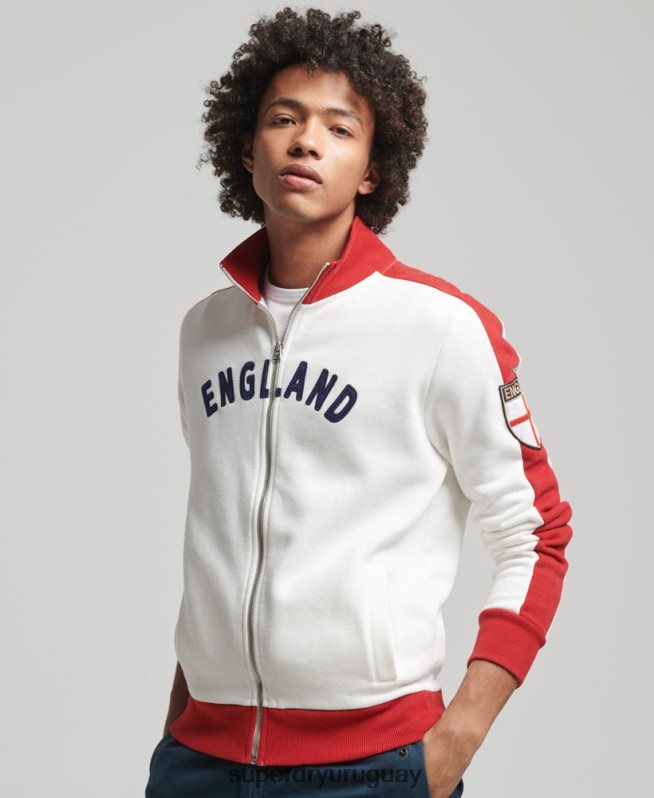 uy Superdry x Ringspun hombres camiseta de fútbol de Inglaterra blanco DT2N8Z695 ropa