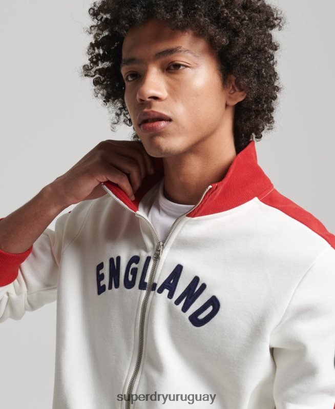 uy Superdry x Ringspun hombres camiseta de fútbol de Inglaterra blanco DT2N8Z695 ropa