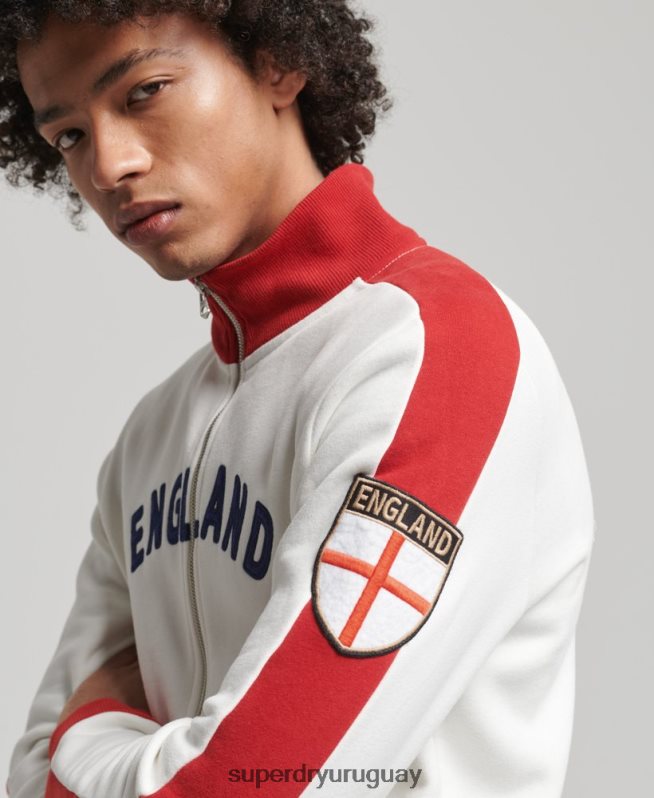 uy Superdry x Ringspun hombres camiseta de fútbol de Inglaterra blanco DT2N8Z695 ropa