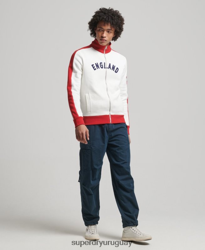 uy Superdry x Ringspun hombres camiseta de fútbol de Inglaterra blanco DT2N8Z695 ropa