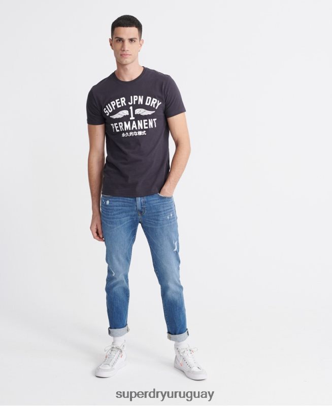 uy Superdry hombres 03 jeans ajustados tyler azul claro DT2N8Z1235 ropa