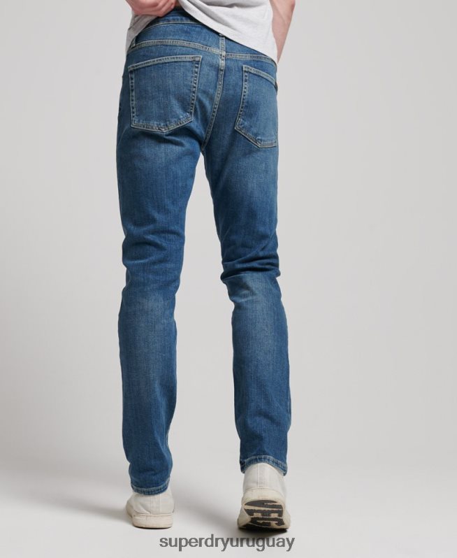 uy Superdry hombres jeans slim de algodón orgánico azul DT2N8Z1207 ropa