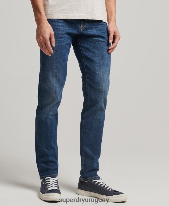 uy Superdry hombres jeans slim de algodón orgánico azul DT2N8Z1209 ropa