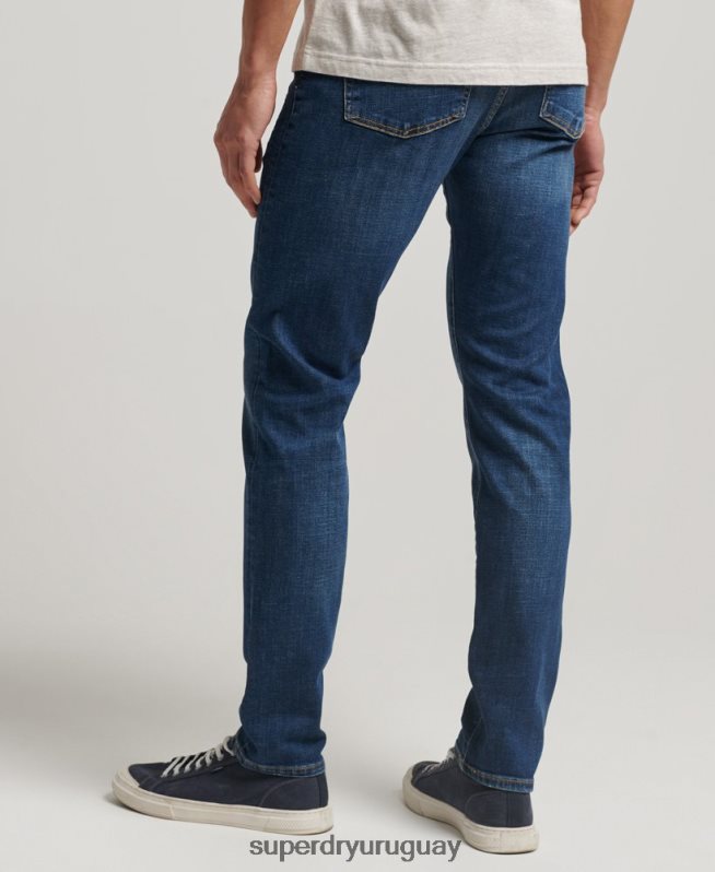 uy Superdry hombres jeans slim de algodón orgánico azul DT2N8Z1209 ropa