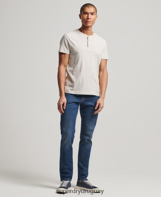 uy Superdry hombres jeans slim de algodón orgánico azul DT2N8Z1209 ropa