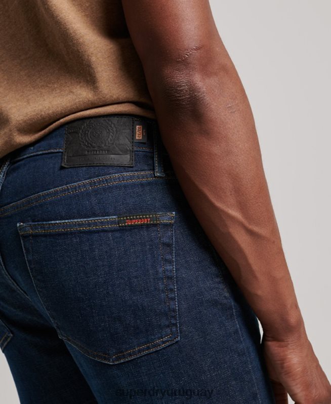 uy Superdry hombres jeans slim de algodón orgánico azul DT2N8Z1224 ropa