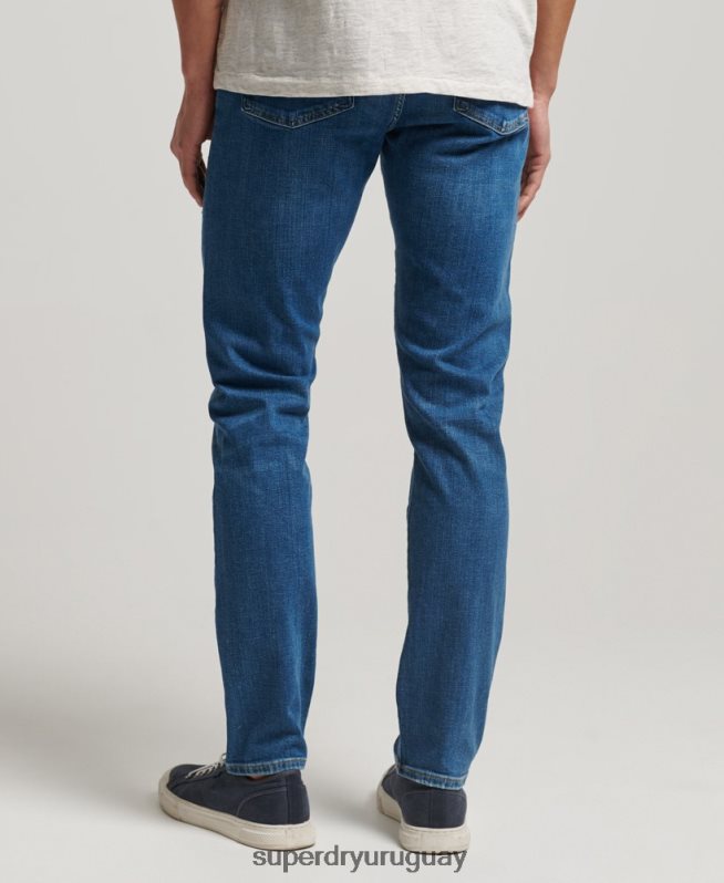 uy Superdry hombres jeans slim de algodón orgánico azul claro DT2N8Z1220 ropa