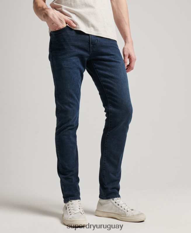 uy Superdry hombres jeans slim de algodón orgánico azul oscuro DT2N8Z1205 ropa