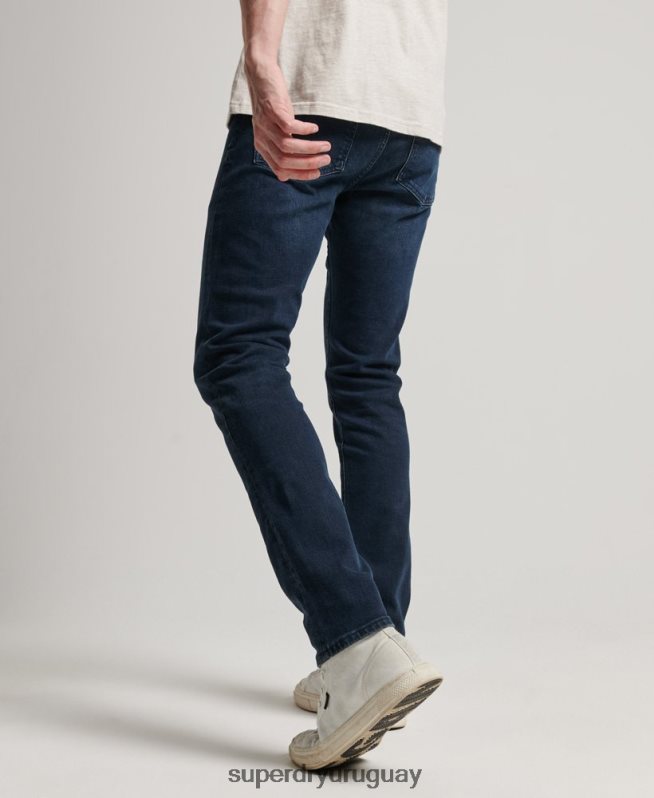 uy Superdry hombres jeans slim de algodón orgánico azul oscuro DT2N8Z1205 ropa