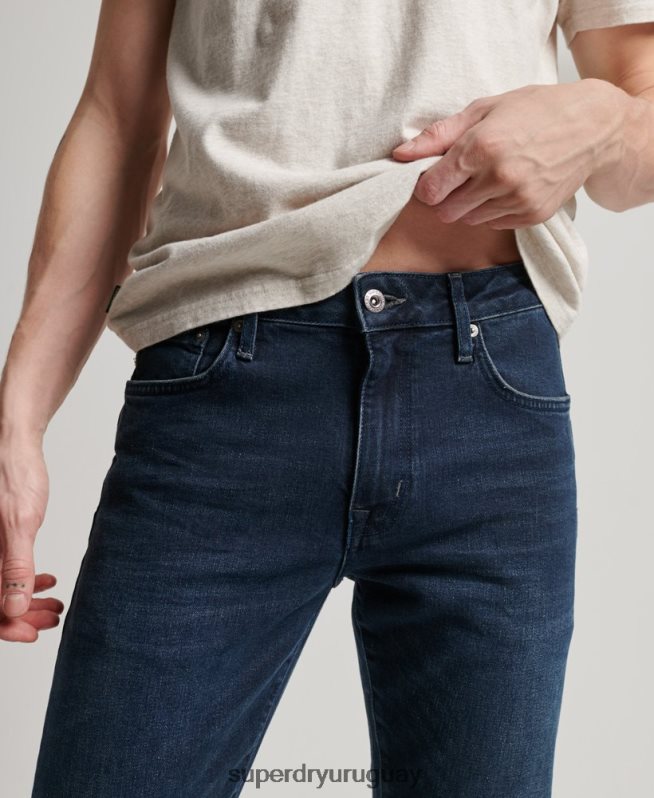 uy Superdry hombres jeans slim de algodón orgánico azul oscuro DT2N8Z1205 ropa