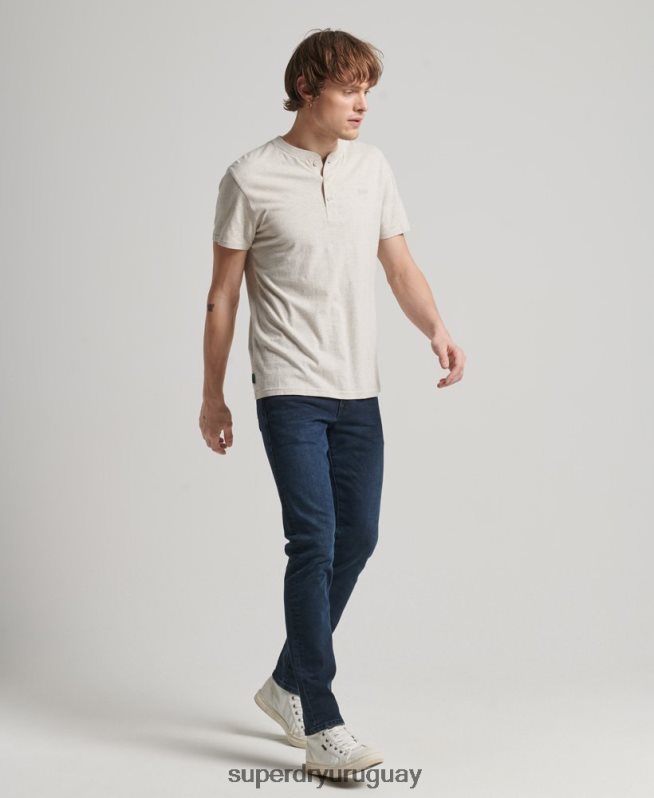 uy Superdry hombres jeans slim de algodón orgánico azul oscuro DT2N8Z1205 ropa
