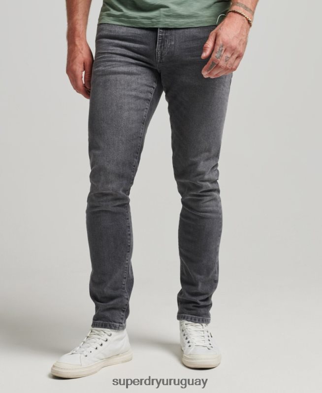 uy Superdry hombres jeans slim de algodón orgánico gris DT2N8Z1230 ropa