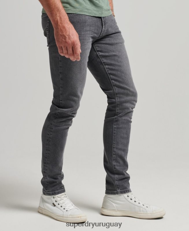 uy Superdry hombres jeans slim de algodón orgánico gris DT2N8Z1230 ropa