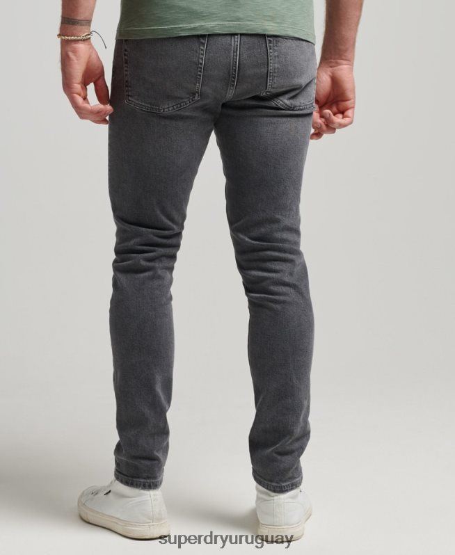 uy Superdry hombres jeans slim de algodón orgánico gris DT2N8Z1230 ropa