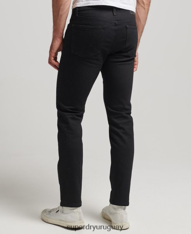 uy Superdry hombres jeans slim de algodón orgánico negro DT2N8Z1212 ropa