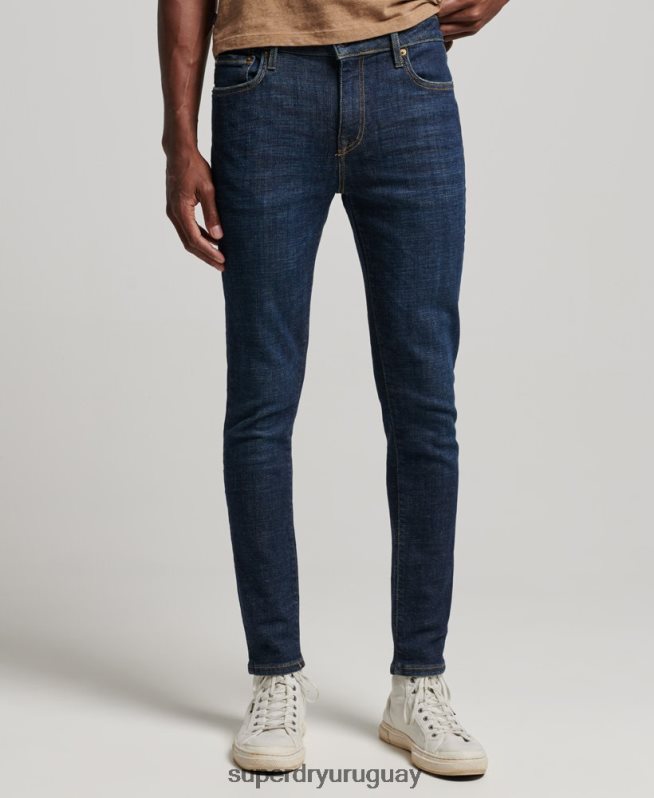 uy Superdry hombres vaqueros pitillo de época azul DT2N8Z1216 ropa