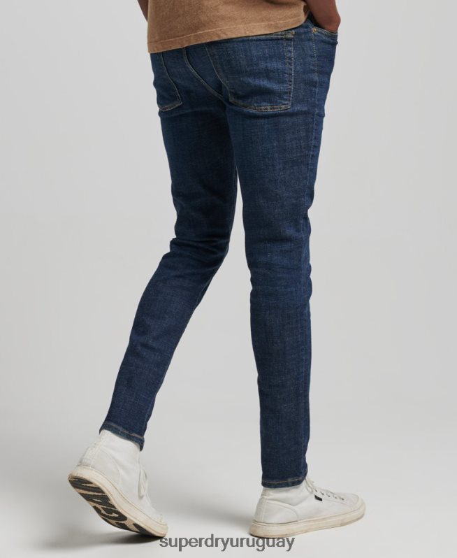 uy Superdry hombres vaqueros pitillo de época azul DT2N8Z1216 ropa