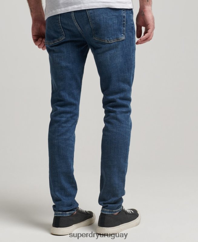 uy Superdry hombres vaqueros pitillo de época azul DT2N8Z1218 ropa