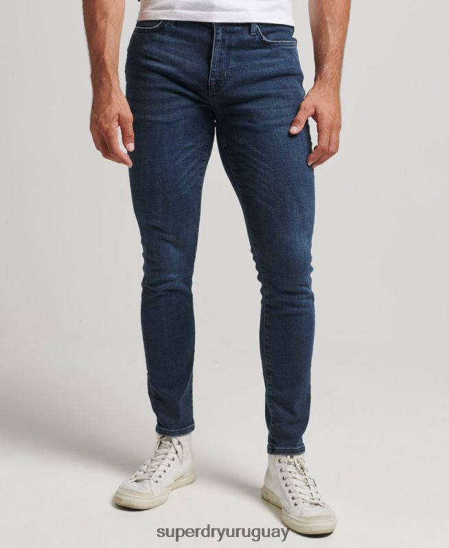 uy Superdry hombres vaqueros pitillo de época azul oscuro DT2N8Z1206 ropa
