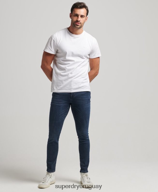 uy Superdry hombres vaqueros pitillo de época azul oscuro DT2N8Z1206 ropa