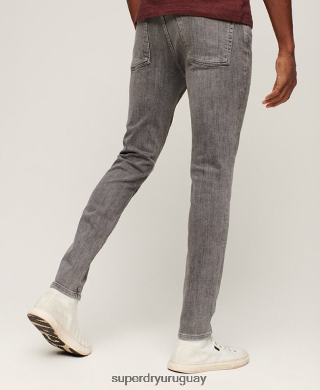 uy Superdry hombres vaqueros pitillo de época gris DT2N8Z1213 ropa