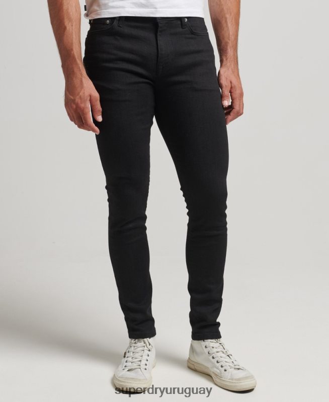 uy Superdry hombres vaqueros pitillo de época negro DT2N8Z1210 ropa