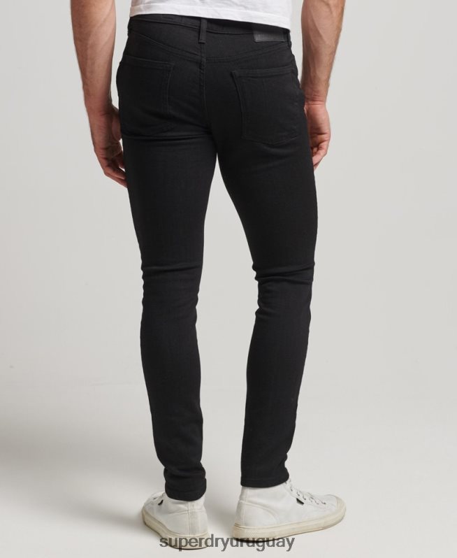 uy Superdry hombres vaqueros pitillo de época negro DT2N8Z1210 ropa