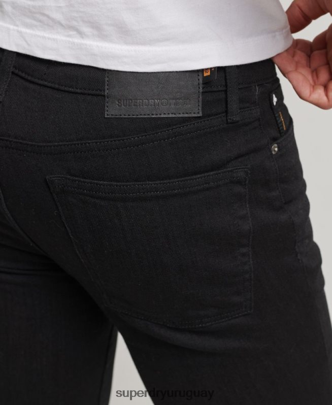 uy Superdry hombres vaqueros pitillo de época negro DT2N8Z1210 ropa