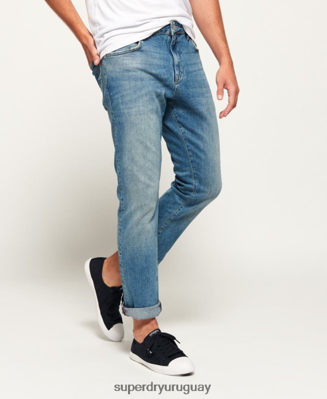 uy Superdry hombres vaqueros rectos Daman vaqueros DT2N8Z1234 ropa